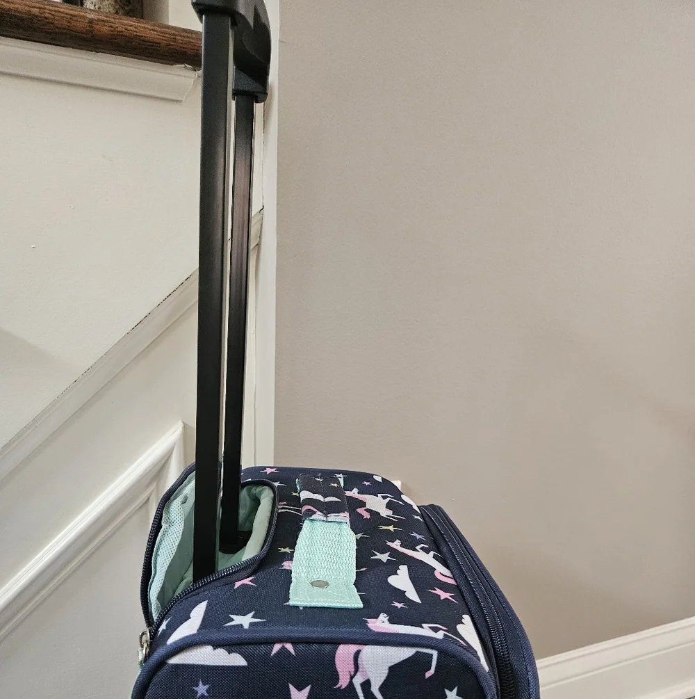 Kids Unicorn Carry On Rolling Luggage